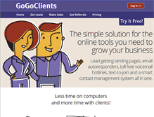 Tablet Screenshot of gogoclients.com